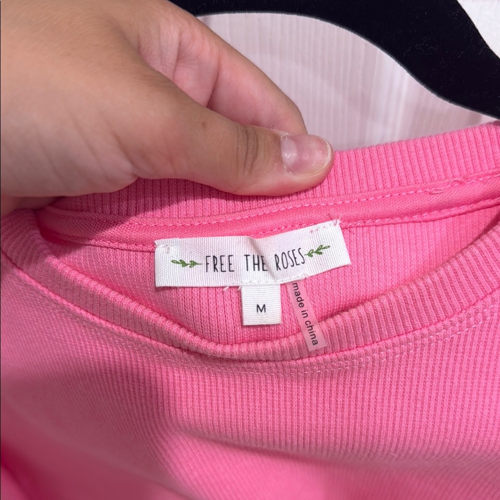 Free the Roses Pink Ruffle Tank Top - Picture 2 of 5